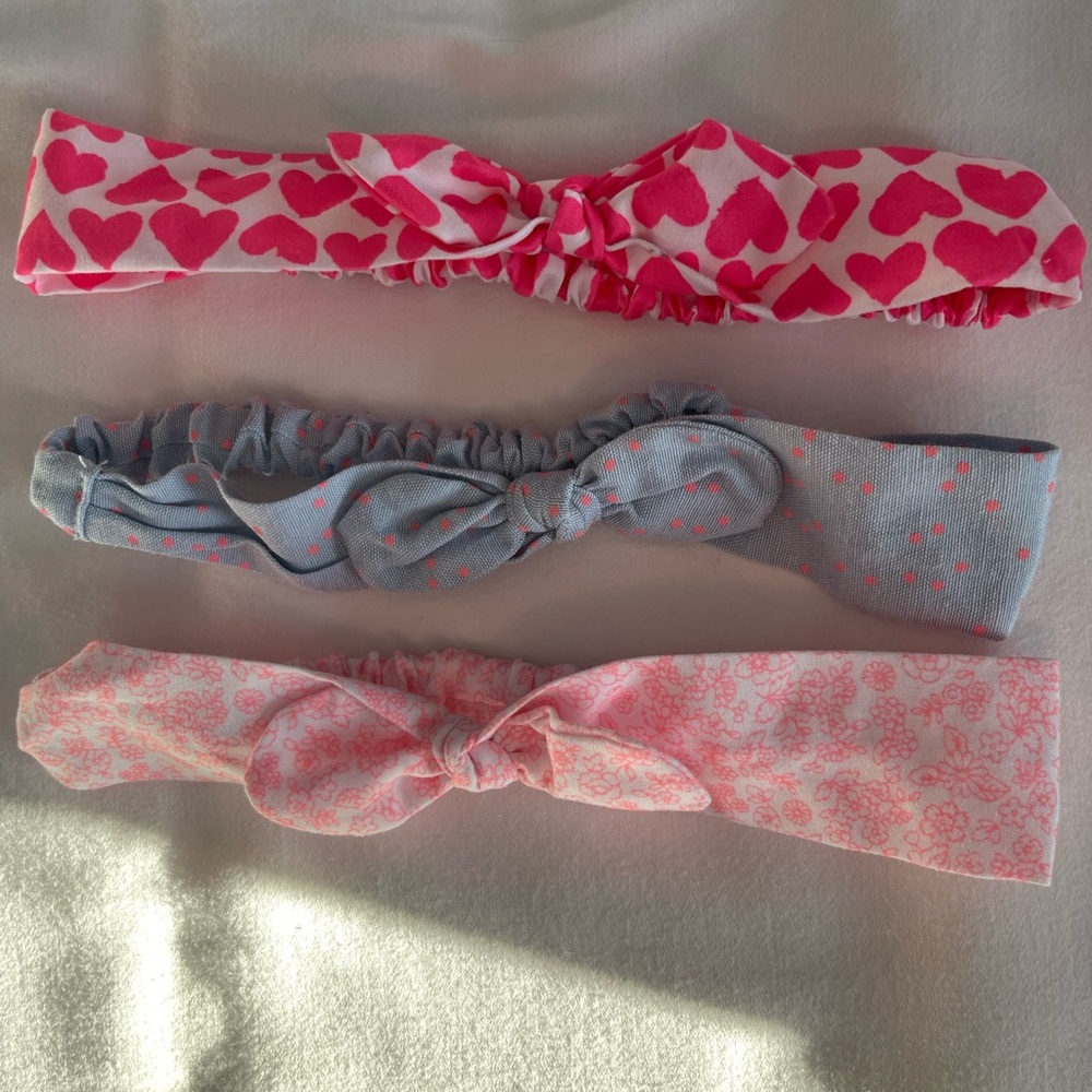 6-12 months Heart Patterned Kids Headband Set